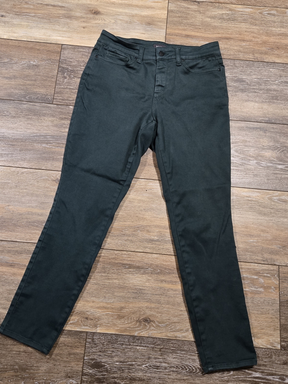 NYDJ Women's Dark Green Skinny Jeans